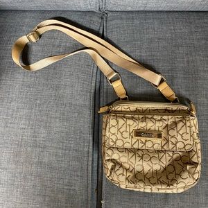Calvin Klein brown crossbody bags